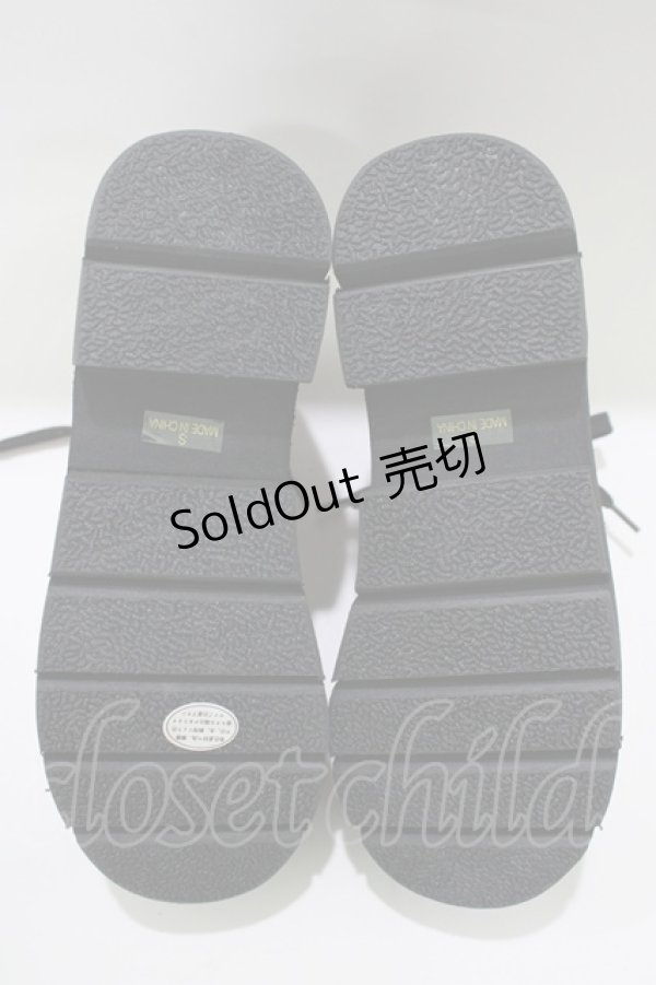 画像4: YOSUKE / 厚底レースアップブーツ S レッド H-25-10-23-1069-PU-SH-KB-ZH (4)