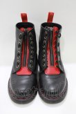 画像1: Dr.Martens （Getta Grip） / YOTR 8 EYE BOOT UK3(約22cm) ブラック×ポピーレッド H-25-10-23-1070-PU-SH-KB-ZH (1)