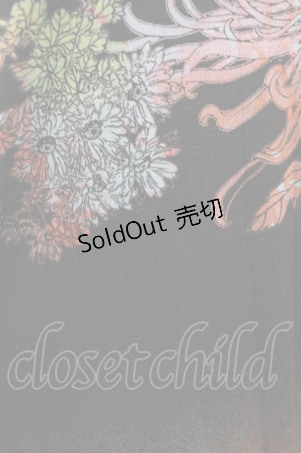 画像4: Ozz oneste / プリントプリーツノースリーブワンピース  黒 H-25-10-23-1012-OO-OP-KB-ZH (4)