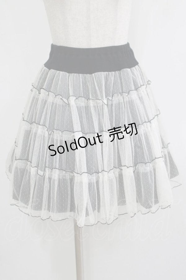 画像1: MILK / チュチュスカート  黒×白 H-25-10-23-1018-ML-SK-KB-ZH (1)
