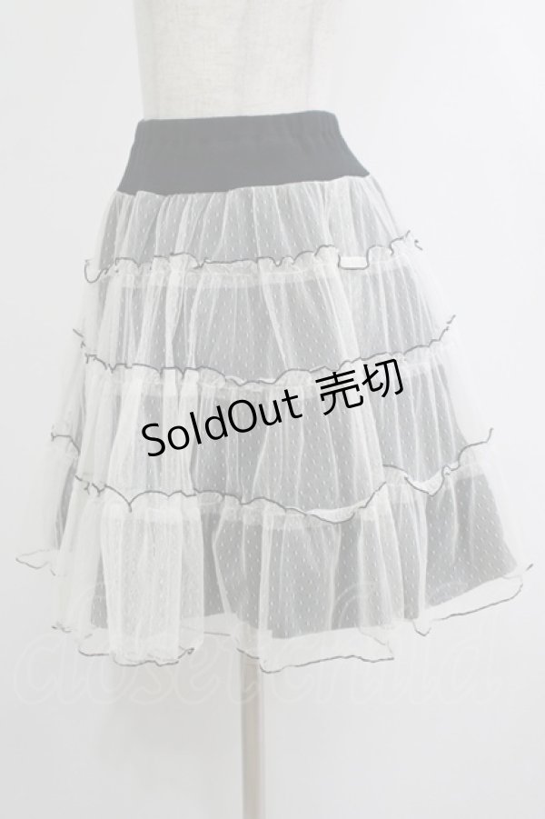 画像2: MILK / チュチュスカート  黒×白 H-25-10-23-1018-ML-SK-KB-ZH (2)
