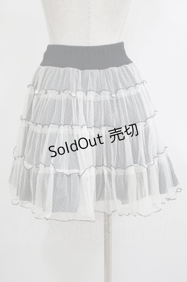 画像3: MILK / チュチュスカート  黒×白 H-25-10-23-1018-ML-SK-KB-ZH (3)