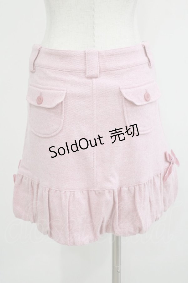 画像3: Emily Temple cute / サイドリボンヘリンボーンスカート  ピンク H-25-10-23-1024-ET-SK-KB-ZH (3)