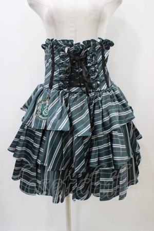 画像: ATELIER PIERROT / ハリー・ポッター フリルコルセットスカート  スリザリン（グリーン） H-25-10-23-2002-EL-SK-KB-ZH