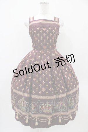 画像: Innocent World / グラツィアクラウンジャンパースカート（ロング） M ボルドー H-25-10-24-1032-IW-OP-NS-ZH