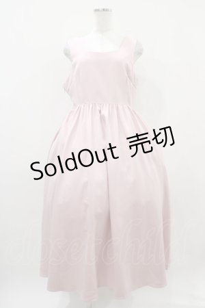 画像: DearMyLoveRose / バックリボンドレスロングジャンスカ 3L ピンク H-25-10-24-1043-EL-OP-NS-ZH