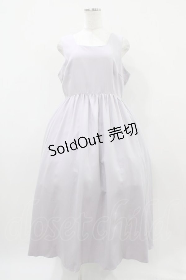 画像1: DearMyLoveRose / バックリボンドレスロングジャンスカ 3L ラベンダー H-25-10-24-1044-EL-OP-NS-ZH (1)