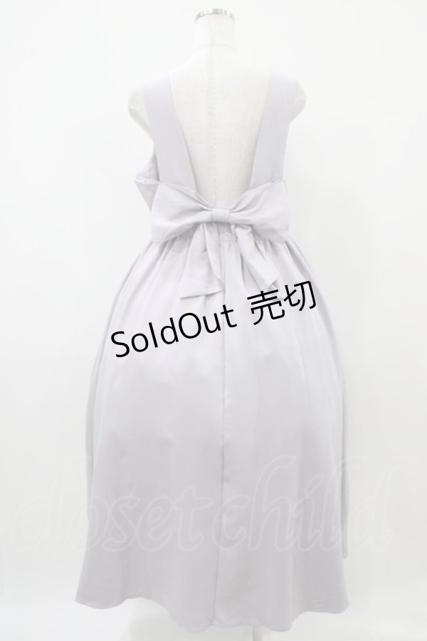 画像2: DearMyLoveRose / バックリボンドレスロングジャンスカ 3L ラベンダー H-25-10-24-1044-EL-OP-NS-ZH (2)