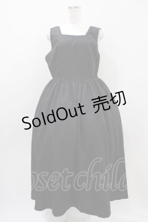 画像: DearMyLoveRose / バックリボンドレスロングジャンスカ 3L ブラック H-25-10-24-1045-EL-OP-NS-ZH