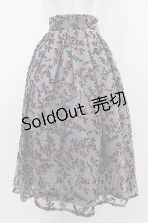 画像: an another angelus / 花柄起毛プリントタックスカート Free GRAY H-25-10-24-1048-CA-SK-NS-ZH