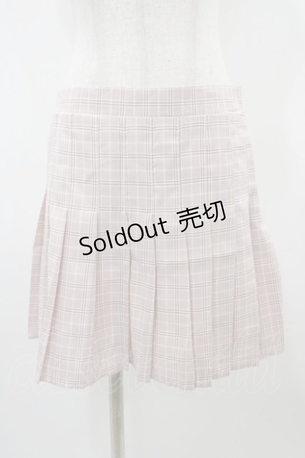 画像3: DearMyLoveRose / ジャケット&プリーツミニスカパンチェック柄セットアップ LL ピンク H-25-10-24-1052-EL-OP-NS-ZH (3)