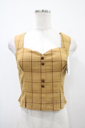 画像: an another angelus / チェック柄ビスチェ Free BEIGE H-25-10-24-1053-CA-TO-NS-ZH