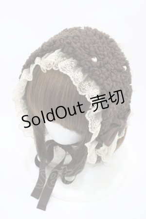 画像: Innocent World / シープファーヘッドドレス・イヤーマフラー  ショコラ H-25-10-24-1016-IW-AC-NS-ZH
