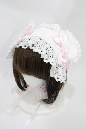 画像: BABY,THE STARS SHINE BRIGHT / くまくみゃヘッドドレス  オフ白×サックス White×Saxe blue H-25-10-24-1017-BA-AC-NS-ZH
