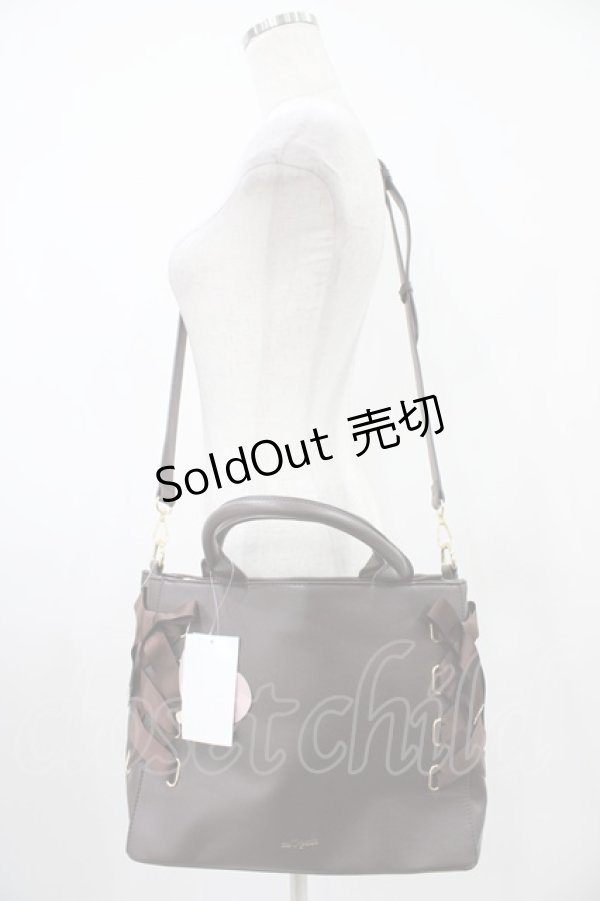 画像1: m petit by misako / AMレースアップ2WAY  ブラウン H-25-10-24-1002-LO-BG-NS-ZH (1)