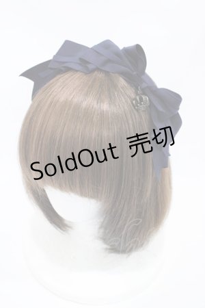 画像: Innocent World / クラウンチャームリボンカチューシャ  ネイビー H-25-10-24-1020-IW-AC-NS-ZH