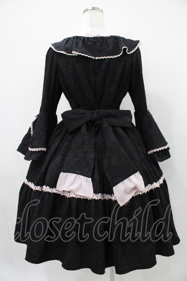 画像2: axes femme kawaii / メアリー姫袖ドレス M ブラック H-25-10-24-1023-AX-OP-NS-ZH (2)