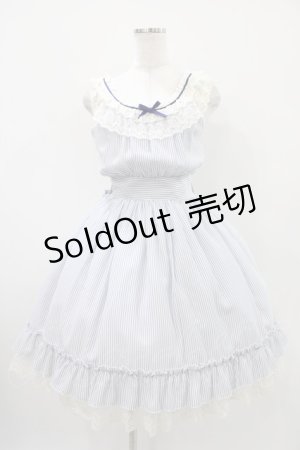 画像: Innocent World / シャロンジャンパースカート Free オフ/ブルー H-25-10-24-1025-IW-OP-NS-ZH