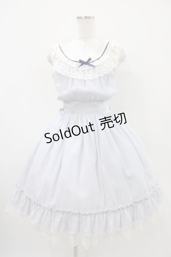 画像1: Innocent World / シャロンジャンパースカート Free オフ/ブルー H-25-10-24-1025-IW-OP-NS-ZH (1)