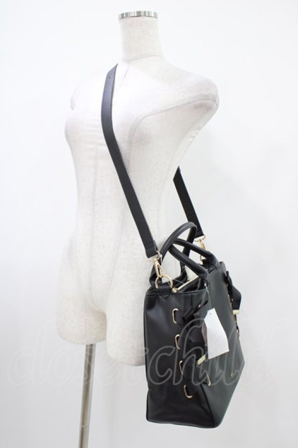 画像2: m petit by misako / AMレースアップ2WAY  ブラック H-25-10-24-1003-LO-BG-NS-ZH (2)