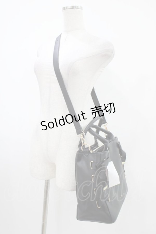 画像2: m petit by misako / AMレースアップ2WAY  ブラック H-25-10-24-1003-LO-BG-NS-ZH (2)