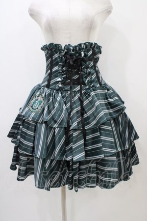 画像: ATELIER PIERROT / ハリー・ポッター フリルコルセットスカート  スリザリン（グリーン） H-25-10-24-2001-EL-SK-KB-ZH