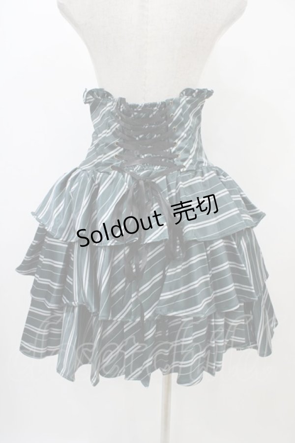 画像2: ATELIER PIERROT / ハリー・ポッター フリルコルセットスカート  スリザリン（グリーン） H-25-10-24-2001-EL-SK-KB-ZH (2)