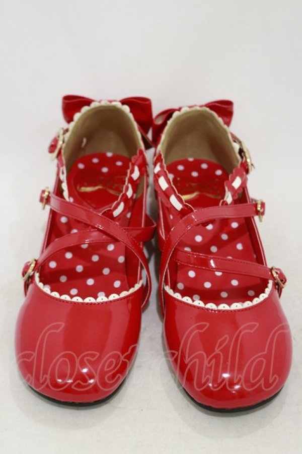 画像1: Angelic Pretty / 発表会シューズ L レッド H-25-10-25-001-AP-SH-NS-ZH (1)