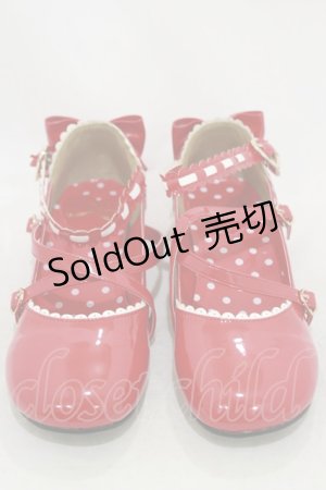 画像: Angelic Pretty / 発表会シューズ L レッド H-25-10-25-003-AP-SH-NS-ZH