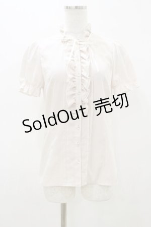 画像: Amavel / フリルリボンブラウス Free ピンク H-25-10-25-043-CA-BL-NS-ZH