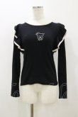 画像1: サンリオ / Avail×サンリオキャラクターズコラボ/クロミ肩フリルトップス M ブラック H-25-10-25-047-EL-TO-NS-ZH (1)