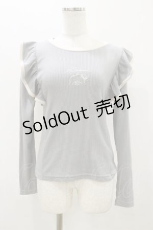 画像: サンリオ / Avail×サンリオキャラクターズコラボ/タキシードサム肩フリルトップス M ブラック H-25-10-25-048-EL-TO-NS-ZH