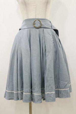 画像: Kurumi Collaboration / フレアマリンアカデミアスカート 3L サックス H-25-10-25-054-LO-SK-NS-ZH