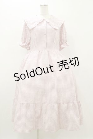 画像: m petit by misako / AM*ギンガムCHKワンピース LL ピンク H-25-10-25-060-LO-OP-NS-ZH