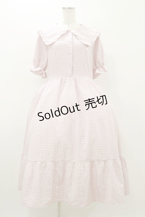 画像1: m petit by misako / AM*ギンガムCHKワンピース LL ピンク H-25-10-25-060-LO-OP-NS-ZH (1)