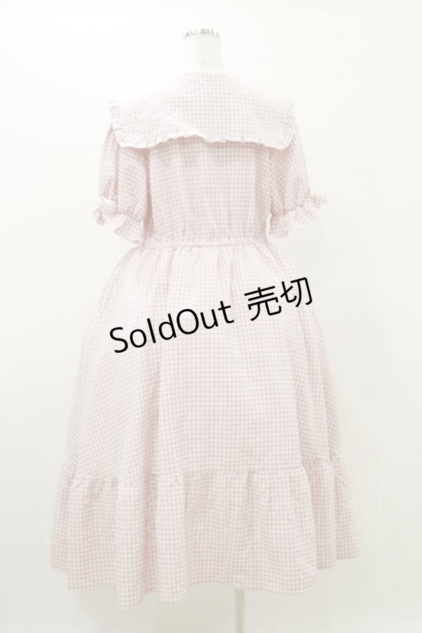 画像2: m petit by misako / AM*ギンガムCHKワンピース LL ピンク H-25-10-25-060-LO-OP-NS-ZH (2)
