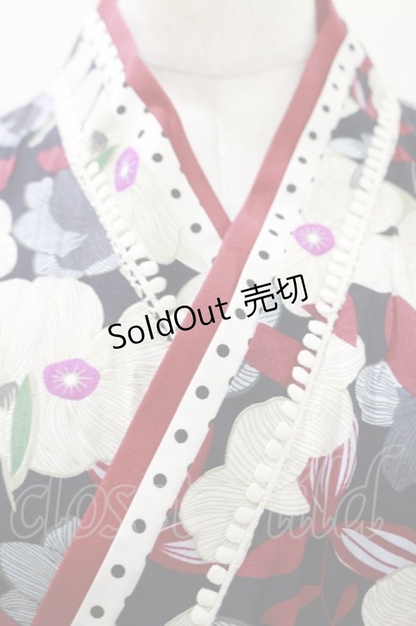 画像3: Favorite / 大正ロマン袴風ワンピース S ブラック H-25-10-25-063-LO-OP-NS-ZH (3)