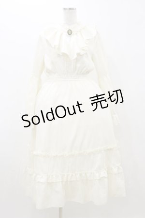 画像: axes femme / 姫袖風ラッフルフリルワンピース Free 生成り H-25-10-25-066-AX-OP-NS-ZH