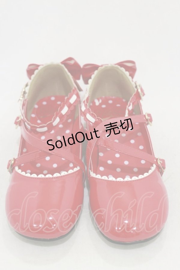 画像1: Angelic Pretty / 発表会シューズ L レッド H-25-10-25-005-AP-SH-NS-ZH (1)