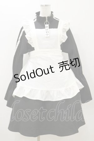 画像: Favorite / 休憩中*やさぐれメイドのジャージワンピースセット M ブラック H-25-10-25-068-LO-OP-NS-ZH