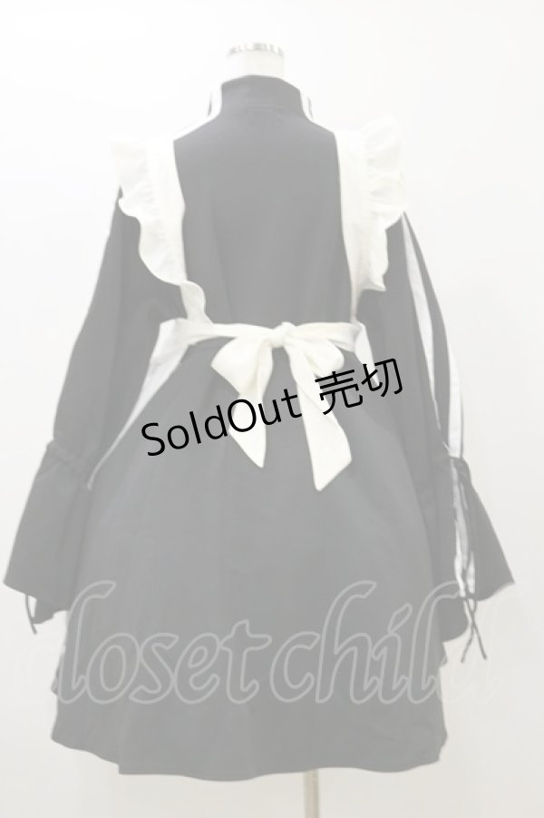 画像2: Favorite / 休憩中*やさぐれメイドのジャージワンピースセット M ブラック H-25-10-25-068-LO-OP-NS-ZH (2)