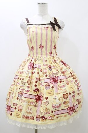 画像: Innocent World / ベイクドスイーツジャンパースカート M 生成り H-25-10-25-069-IW-OP-NS-ZH