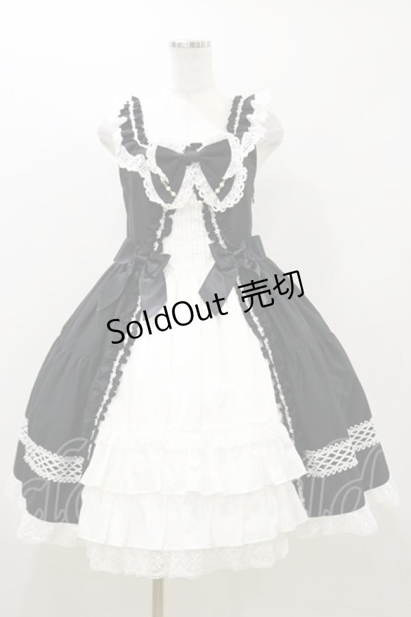 画像1: BABY,THE STARS SHINE BRIGHT / Pure Pearl bouquetジャンパースカート Free ブラック H-25-10-25-080-BA-OP-NS-ZH (1)