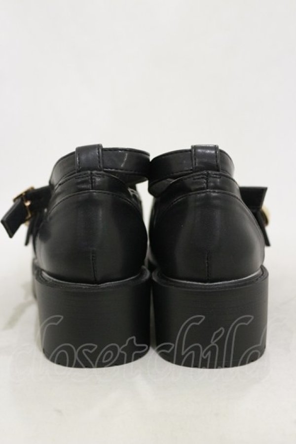 画像3: axes femme POETIQUE / バックル付ローファー M(23.5cm) ブラック H-25-10-25-009-AX-SH-NS-ZH (3)