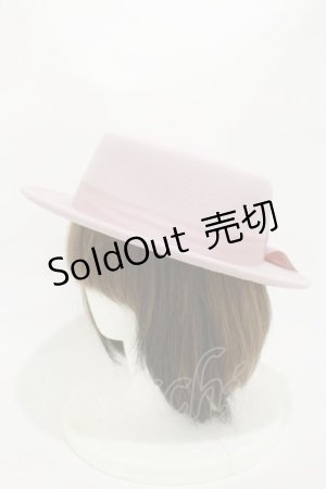 画像: m petit by misako / TT*AMリボンカンカン帽  ピンク H-25-10-25-016-LO-AC-NS-ZH