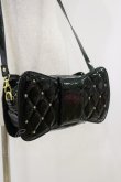 画像2: Angelic Pretty / キルティング宝石リボンポシェット  ブラックエナメル H-25-10-25-022-AP-BG-NS-ZH (2)