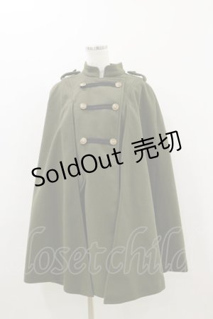 画像: axes femme / ナポレオンマント風コート M カーキ H-25-10-25-026-AX-CO-NS-ZH