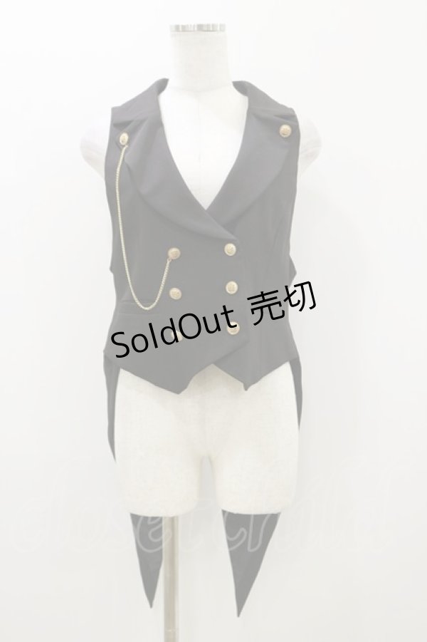 画像1: Amavel / Historical Butlerベスト Free ブラック H-25-10-25-030-CA-JA-NS-ZH (1)