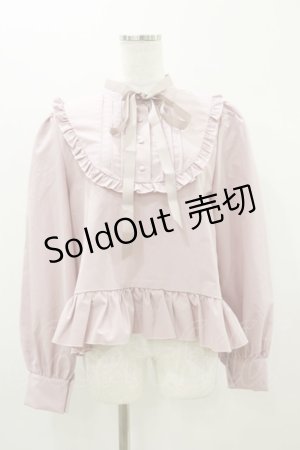 画像: FLC / MINA*ペプラムブラウス LL ピンク H-25-10-25-035-LO-BL-NS-ZH