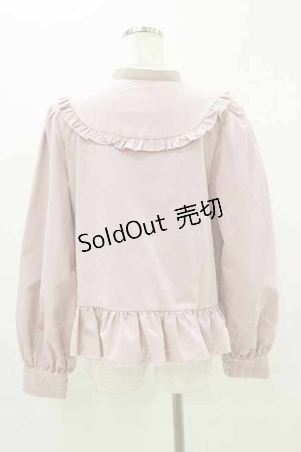 画像2: FLC / MINA*ペプラムブラウス LL ピンク H-25-10-25-035-LO-BL-NS-ZH (2)